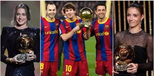 Barca viết tiếp lịch sử với loạt Quả Bóng Vàng