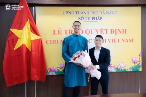 Gustavo được cấp quốc tịch Việt Nam, hoàn tất quá trình nhập tịch