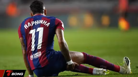Mất Raphinha 5 tuần, Barcelona đối mặt "thảm họa" tại Champions League