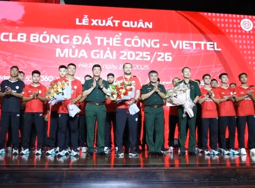 Thể Công Viettel đặt mục tiêu vô địch V.League 2025/26