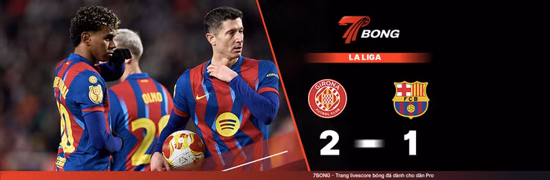7BONG highlight: Girona VS Barcelona [17-02-26] • Spanish La Liga