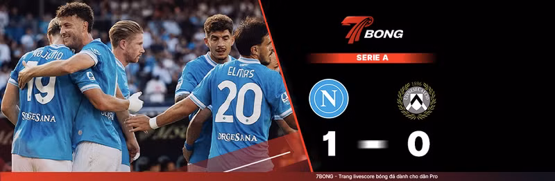 7BONG highlight: Napoli VS Udinese [24-05-26] • Italian Serie A