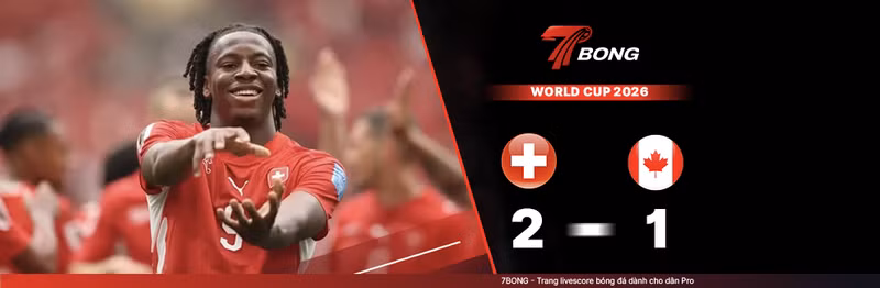 7BONG highlight: Thụy Sỹ VS Canada [25-06-26] • FIFA World Cup