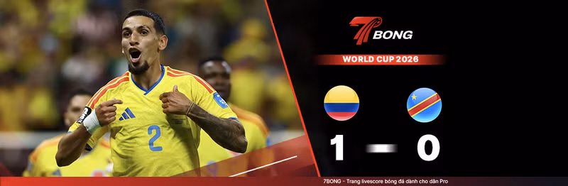 7BONG highlight: Colombia VS Congo [24-06-26] • FIFA World Cup