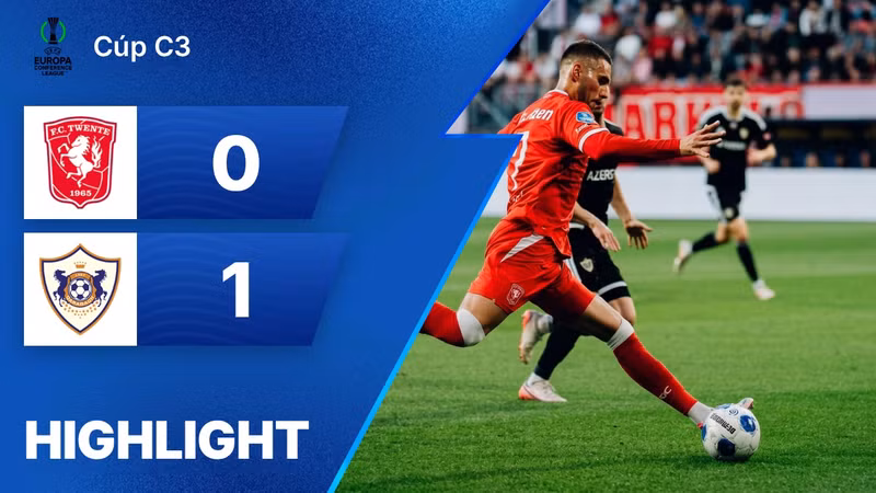 Xem lại | Twente 0 - 1 Qarabag | Cúp C3 2026/2027 | 21/08/2026