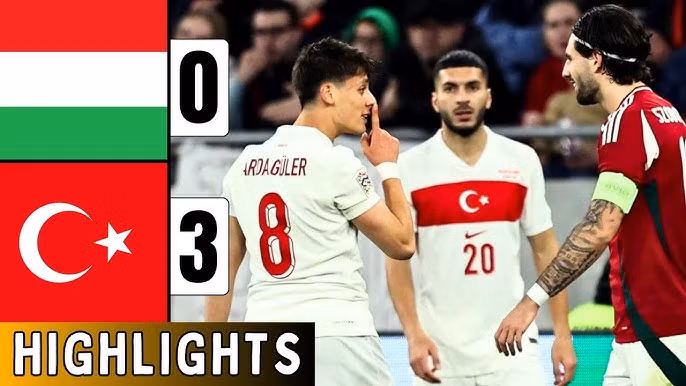 Video bàn thắng Hungary 0 - 3 Turkey